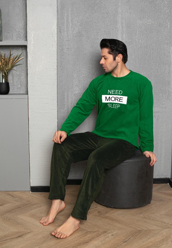 Pijama Barbat POLAR , Culoare verde Engros